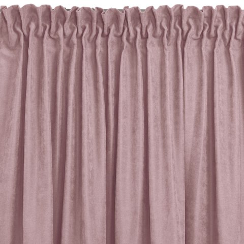 Zasłona MILANA  różowy   smok transparentna 7,5 cm z grzywką 3 cm szenila 560x270 homede - CURT/HOM/MILA