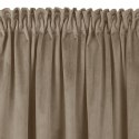 Zasłona VILA  beżowy   smok transparentna 10 cm z grzywką 3 cm velvet 530x300 homede - CURT/HOM/VILA/VEL