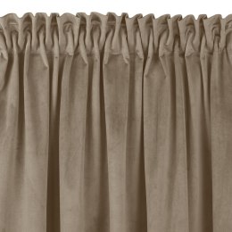 Zasłona VILA  beżowy   smok transparentna 10 cm z grzywką 3 cm velvet 530x300 homede - CURT/HOM/VILA/VEL