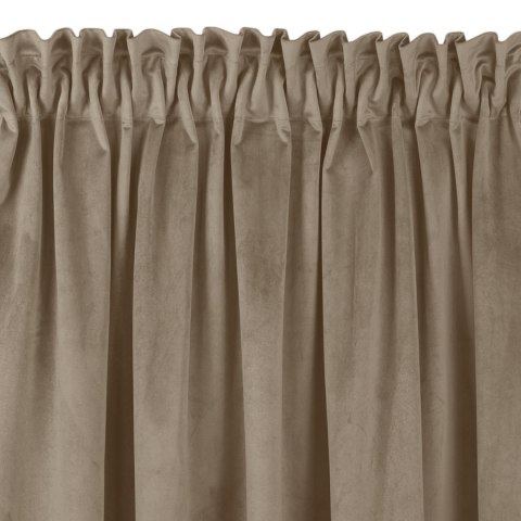 Zasłona VILA  beżowy   smok transparentna 10 cm z grzywką 3 cm velvet 530x300 homede - CURT/HOM/VILA/VEL