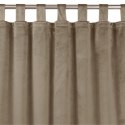 Zasłona VILA  beżowy  szelki 10 cm velvet 265x225 homede - CURT/HOM/VILA/VELVET/TAB/BEIGE/265x225