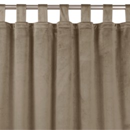 Zasłona VILA  beżowy  szelki 10 cm velvet 265x225 homede - CURT/HOM/VILA/VELVET/TAB/BEIGE/265x225