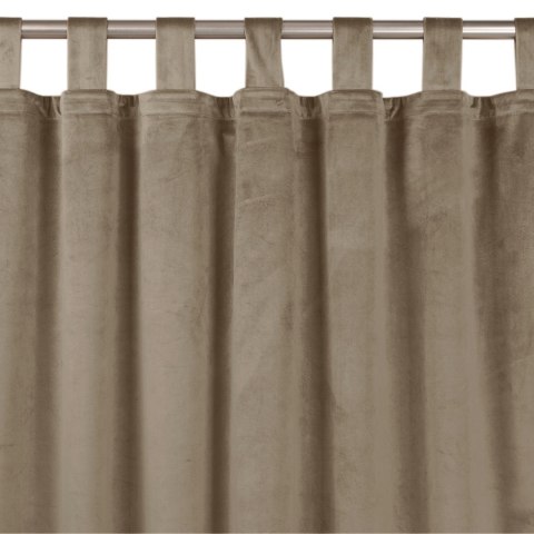 Zasłona VILA  beżowy  szelki 10 cm velvet 265x225 homede - CURT/HOM/VILA/VELVET/TAB/BEIGE/265x225