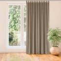 Zasłona VILA  beżowy  szelki 10 cm velvet 265x225 homede - CURT/HOM/VILA/VELVET/TAB/BEIGE/265x225