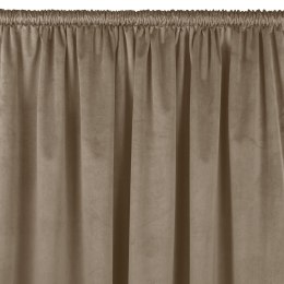 Zasłona VILA  beżowy  tunel 5 cm velvet 265x300 homede - CURT/HOM/VILA/VELVET/TUNNEL/BEIGE/265x300