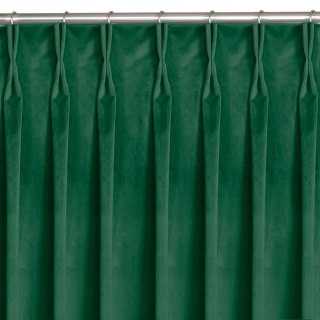 Zasłona VILA  butelkowa zieleń  flex 9,5 cm z podwójną zakładką velvet 265x300 homede - CURT/HOM/VILA/VELVET/