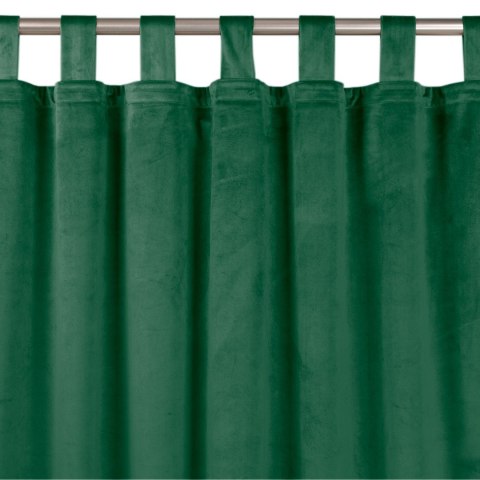 Zasłona VILA  butelkowa zieleń  szelki 10 cm velvet 265x245 homede - CURT/HOM/VILA/VELVET/TAB/BGREEN/265x245