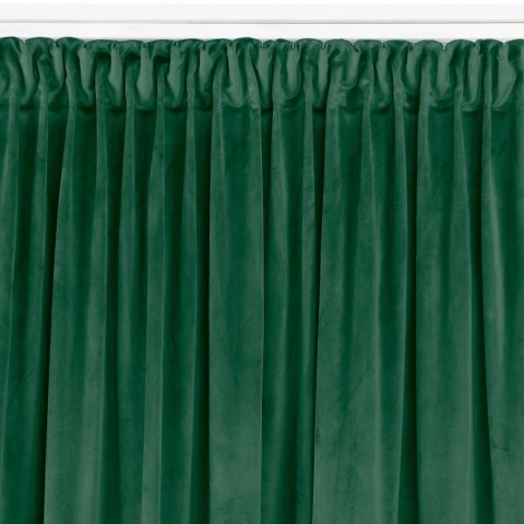 Zasłona VILA  butelkowa zieleń   smok transparentna 10 cm velvet 265x300 homede - CURT/HOM/VILA/VELVET/P