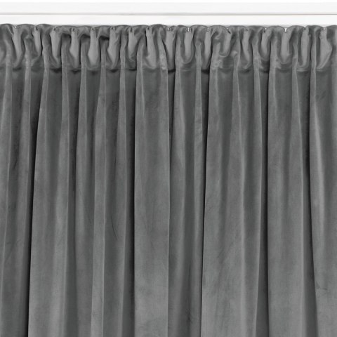 Zasłona VILA  grafitowy   smok transparentna 5 cm velvet 265x270 homede - CURT/HOM/VILA/VELVET/PLEAT/D/5