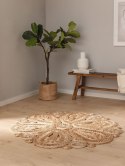 Dywan okrągły krótkowłosy KAMALA 2 kolor jasny brąz styl boho r120 benuta - RUG/BENUT/KAMALA/2/NATURAL/R120