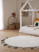 Dywan okrągły krótkowłosy MALU  niebieski styl klasyczny r80 benuta - RUG/BENUT/MALU/BLUE/R80