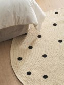 Dywan okrągły krótkowłosy PIPPA kolor kremowy styl klasyczny r120 benuta - RUG/BENUT/PIPPA/CREAM/R120