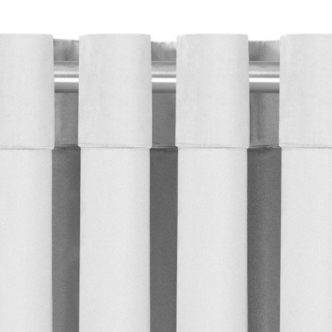 Zasłona VILA  butelkowa zieleń  srebrne przelotki metalowe srebrne velvet 265x300 homede - CURT/HOM/VILA/VELV