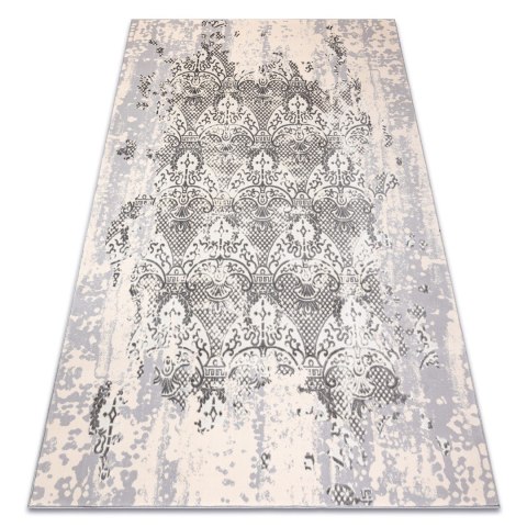 Dywan krótkowłosy IONA ORNAMENT kolor kremowy 80x150 hakano - RUG/LU/IONA/ORNAMENT/CREAM+GREY/80x150