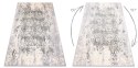 Dywan krótkowłosy IONA ORNAMENT kolor kremowy 80x150 hakano - RUG/LU/IONA/ORNAMENT/CREAM+GREY/80x150