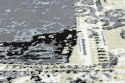 Dywan krótkowłosy WELLI ORNAMENT 4 kolor szary 160x220 hakano - RUG/LU/WELLI/ORNAMENT4/GREY+GOLD/160x220