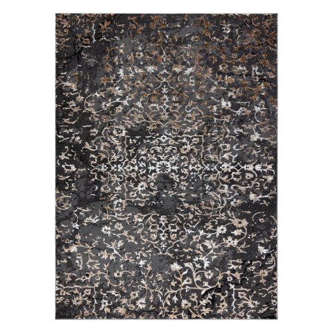 Dywan krótkowłosy WELLI ORNAMENT 5 kolor grafitowy 240x340 hakano - RUG/LU/WELLI/ORNAMENT5/GREY/240x340