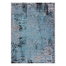 Dywan krótkowłosy WELLI ORNAMENT 6 kolor morski 160x220 hakano - RUG/LU/WELLI/ORNAMENT6/BLUE+GREY/160x220