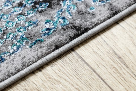 Dywan krótkowłosy WELLI ORNAMENT 6 kolor morski 160x220 hakano - RUG/LU/WELLI/ORNAMENT6/BLUE+GREY/160x220