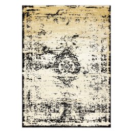 Dywan krótkowłosy WELLI ORNAMENT kolor musztardowy 140x190 hakano - RUG/LU/WELLI/ORNAMENT/GOLD+GREY/140x190