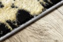 Dywan krótkowłosy WELLI ORNAMENT kolor musztardowy 140x190 hakano - RUG/LU/WELLI/ORNAMENT/GOLD+GREY/140x190