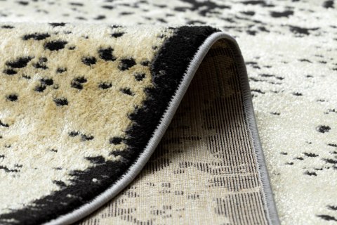 Dywan krótkowłosy WELLI ORNAMENT kolor musztardowy 140x190 hakano - RUG/LU/WELLI/ORNAMENT/GOLD+GREY/140x190