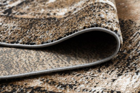 Dywan krótkowłosy WELLI VINTAGE kolor brązowy 140x190 hakano - RUG/LU/WELLI/VINTAGE/GREY+GOLD/140x190
