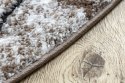 Dywan okrągły krótkowłosy VERS brązowy styl nowoczesny r160 hakano