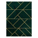 Dywan krótkowłosy ESTEMA MARBLEGEO kolor butelkowa zieleń 240x330 hakano - RUG/LU/ESTEMA/MARBLEGEO/BOTTLEGREEN+GOLD/240x330