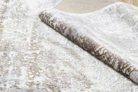 Dywan krótkowłosy WELLI ORNAMENT 6  kremowy 120x170 hakano - RUG/LU/WELLI/ORNAMENT6/GOLD+CREAM/120x170