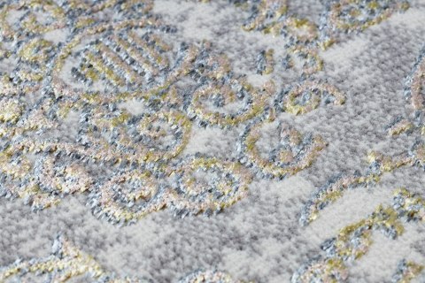 Dywan krótkowłosy WELLI ORNAMENT 6 kolor kremowy 140x190 hakano - RUG/LU/WELLI/ORNAMENT6/GOLD+CREAM/140x190
