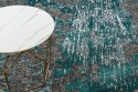 Dywan krótkowłosy WELLI VINTAGE 2  morski 120x170 hakano - RUG/LU/WELLI/VINTAGE2/GREEN+ANTHRACITE/120x170