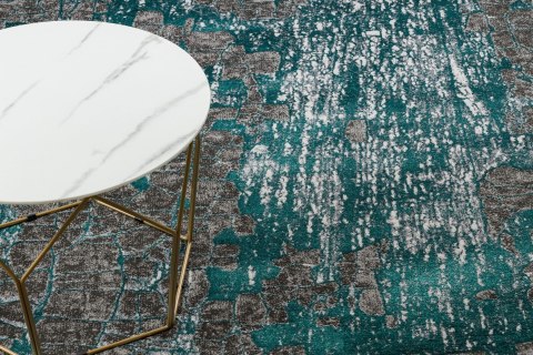Dywan krótkowłosy WELLI VINTAGE 2  morski 120x170 hakano - RUG/LU/WELLI/VINTAGE2/GREEN+ANTHRACITE/120x170
