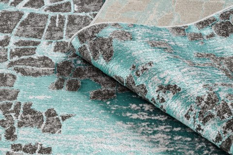 Dywan krótkowłosy WELLI VINTAGE 2  morski 120x170 hakano - RUG/LU/WELLI/VINTAGE2/GREEN+ANTHRACITE/120x170