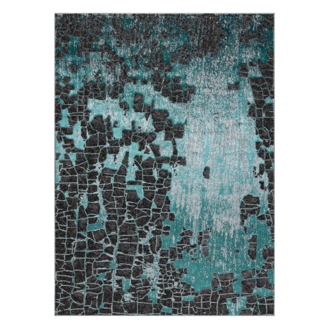 Dywan krótkowłosy WELLI VINTAGE 2 kolor morski 160x220 hakano - RUG/LU/WELLI/VINTAGE2/GREEN+ANTHRACITE/160x220