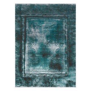 Dywan krótkowłosy WELLI VINTAGE  morski 120x170 hakano - RUG/LU/WELLI/VINTAGE/GREEN+ANTHRACITE/120x170