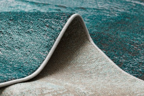 Dywan krótkowłosy WELLI VINTAGE kolor morski 140x190 hakano - RUG/LU/WELLI/VINTAGE/GREEN+ANTHRACITE/140x190