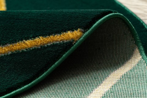Dywan okrągły krótkowłosy ESTEMA GEOMETRIC  butelkowa zieleń r120 hakano - RUG/LU/ESTEMA/GEOMETRIC/BOTTLEGREEN+GOLD/R120