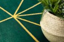 Dywan okrągły krótkowłosy ESTEMA GEOMETRIC kolor butelkowa zieleń r160 hakano - RUG/LU/ESTEMA/GEOMETRIC/BOTTLEGREEN+GOLD/R160
