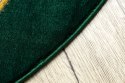 Dywan okrągły krótkowłosy ESTEMA GEOMETRIC kolor butelkowa zieleń r160 hakano - RUG/LU/ESTEMA/GEOMETRIC/BOTTLEGREEN+GOLD/R160