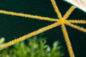 Dywan okrągły krótkowłosy ESTEMA GEOMETRIC kolor butelkowa zieleń r160 hakano - RUG/LU/ESTEMA/GEOMETRIC/BOTTLEGREEN+GOLD/R160