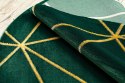 Dywan okrągły krótkowłosy ESTEMA GEOMETRIC kolor butelkowa zieleń r160 hakano - RUG/LU/ESTEMA/GEOMETRIC/BOTTLEGREEN+GOLD/R160