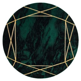 Dywan okrągły krótkowłosy ESTEMA MARBLE 2  butelkowa zieleń r120 hakano - RUG/LU/ESTEMA/MARBLE2/BOTTLEGREEN+GOLD/R120