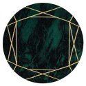 Dywan okrągły krótkowłosy ESTEMA MARBLE 2 kolor butelkowa zieleń r160 hakano - RUG/LU/ESTEMA/MARBLE2/BOTTLEGREEN+GOLD/R160