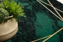 Dywan okrągły krótkowłosy ESTEMA MARBLE 2 kolor butelkowa zieleń r160 hakano - RUG/LU/ESTEMA/MARBLE2/BOTTLEGREEN+GOLD/R160