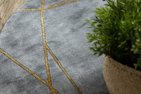 Dywan okrągły krótkowłosy ESTEMA MARBLE 2 kolor szary r160 hakano - RUG/LU/ESTEMA/MARBLE2/GREY+GOLD/R160