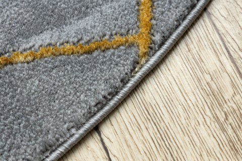 Dywan okrągły krótkowłosy ESTEMA MARBLE 2 kolor szary r160 hakano - RUG/LU/ESTEMA/MARBLE2/GREY+GOLD/R160