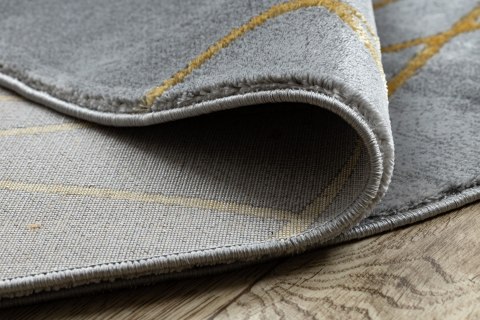 Dywan okrągły krótkowłosy ESTEMA MARBLE 2 kolor szary r160 hakano - RUG/LU/ESTEMA/MARBLE2/GREY+GOLD/R160