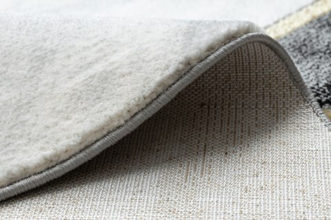 Dywan okrągły krótkowłosy ESTEMA MARBLE 3 kolor czarny r160 hakano - RUG/LU/ESTEMA/MARBLE3/BLACK+GOLD/R160