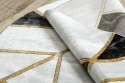 Dywan okrągły krótkowłosy ESTEMA MARBLE 3 kolor czarny r160 hakano - RUG/LU/ESTEMA/MARBLE3/BLACK+GOLD/R160